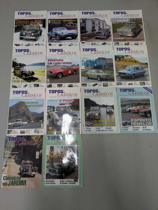 Coleção Revistas Topos & Clássicos + Livros e Brochuras de Automóveis