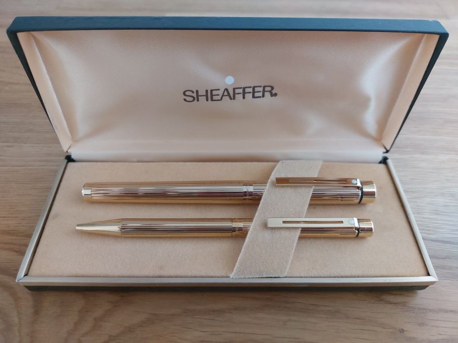 Caneta e esferográfica Sheaffer ouro 14k