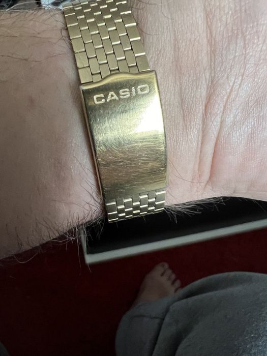 Zegarek Casio Time Scan 1979r Niespotykany złoty kolor.