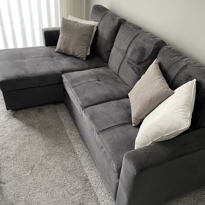 Sofá Chaise longue reversível 3 lugares