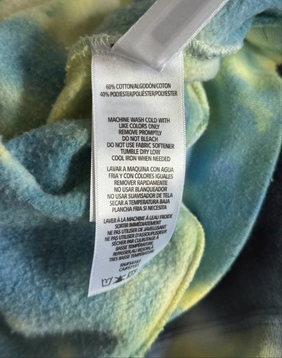 Calvin Klein Jeans bluza z kapturem Tie-dye rozmiar M