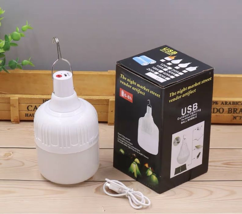 Лампа ліхтар для кемпінгу на акумуляторі на 120w, світлодіодна