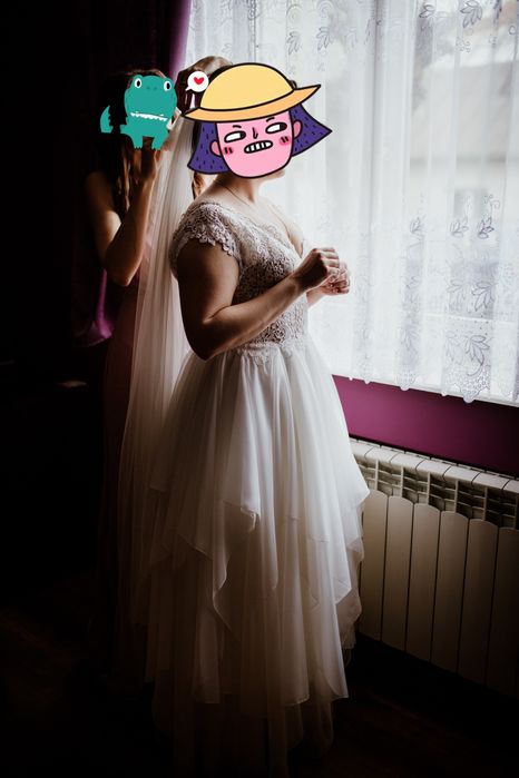 Suknia ślubna z gorsetem