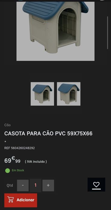 Casota para cão médio pequeno