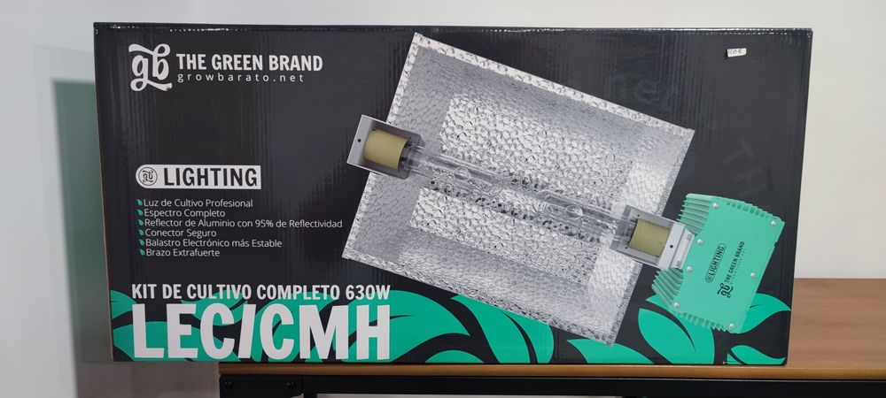 Kit Iluminação Cultivo Indoor GB LEC/CMH 630W Novo na caixa