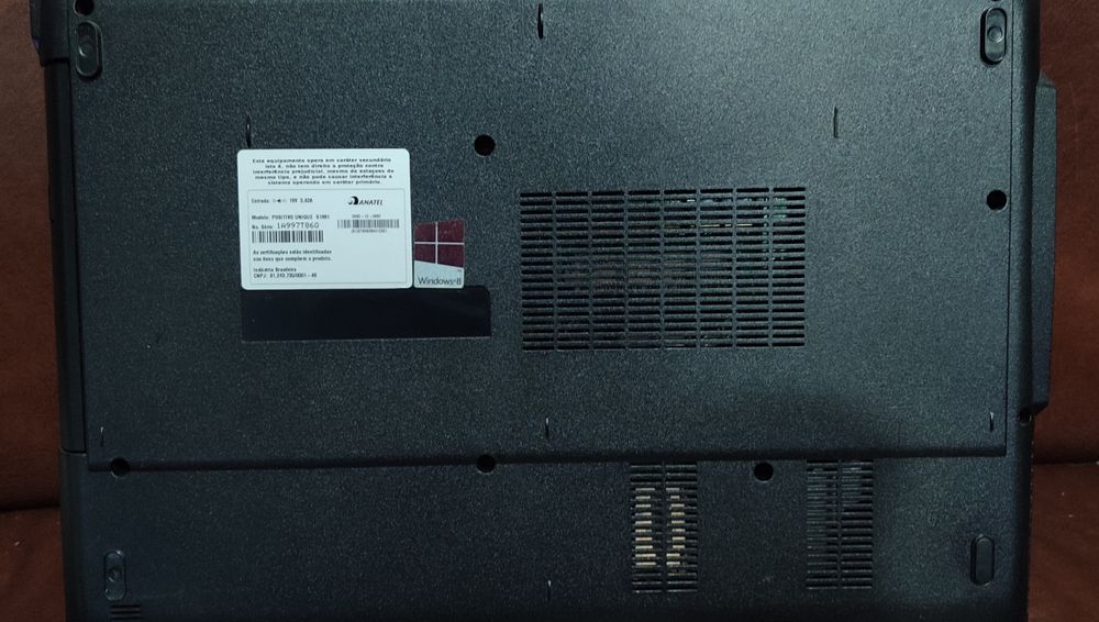 Portátil para peças