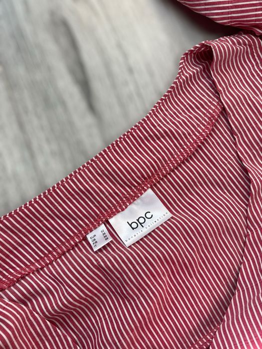 Czerwono biala bawelniana krotka luzna sukienka bpc 6XL 52