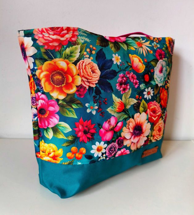 Torba shopper Hand made kwiecista łąka