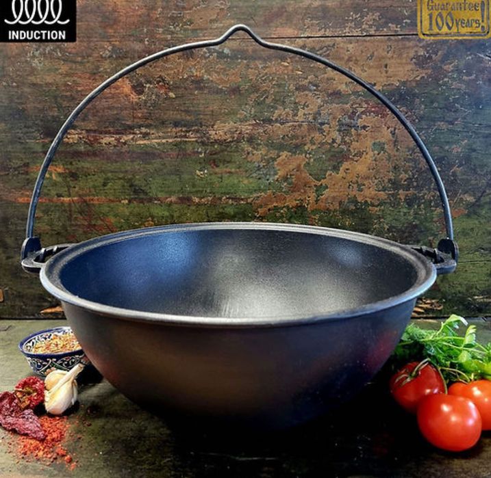 Чугунный казан / котелок / чавунний казан / Сковорода гриль / жаровня