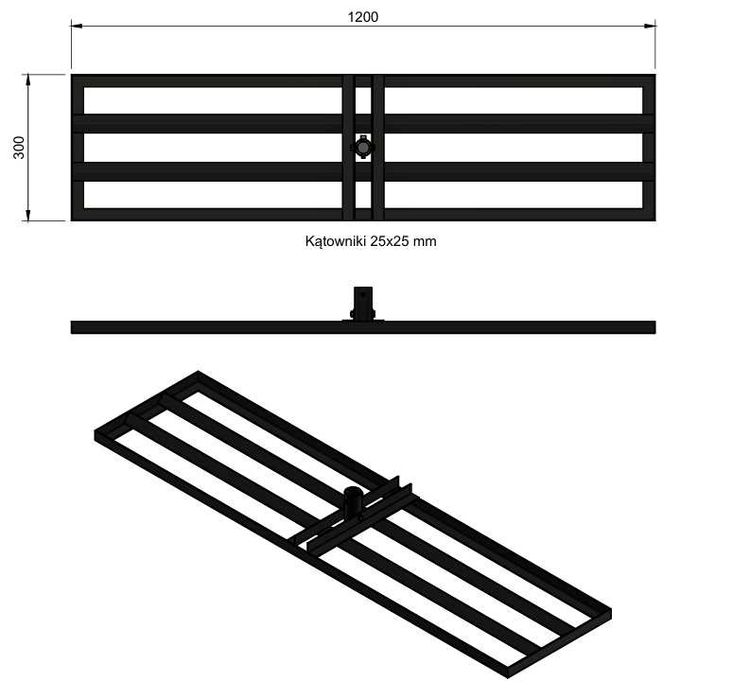 Niwelator Terenu do Trawnika Ogrodu 120x30cm Wyrównujący Duży Solidny