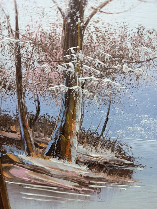 Картина маслом на ДСП, Германия  Янтарь.