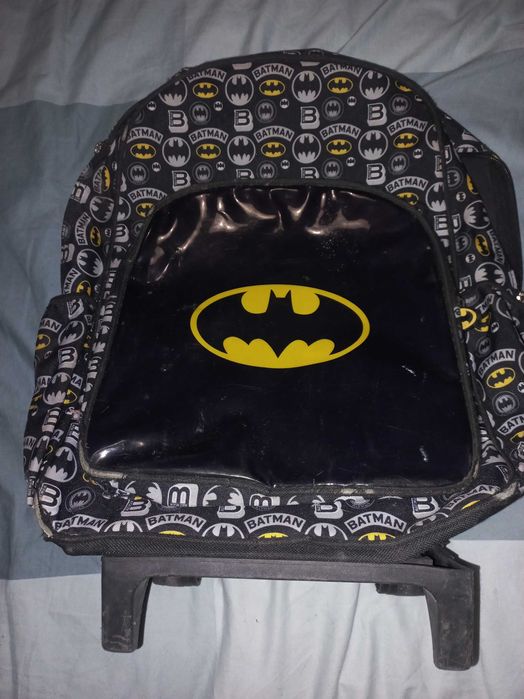 Mochila rapaz usada homem aranha mas em bom estado