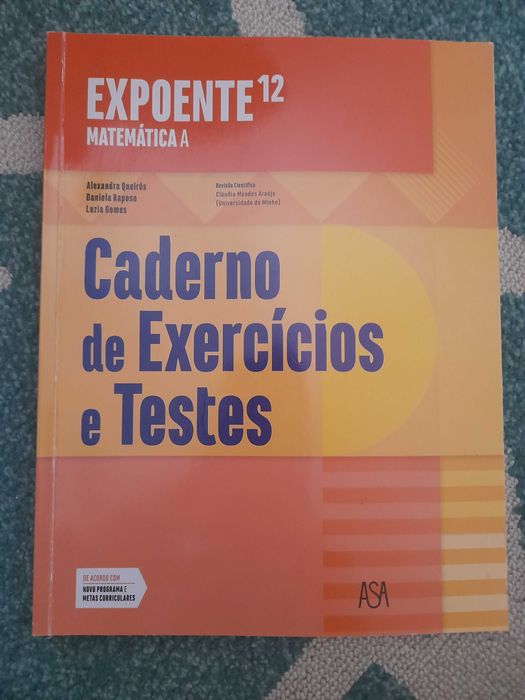 Caderno de atividades de matemática 12ºano