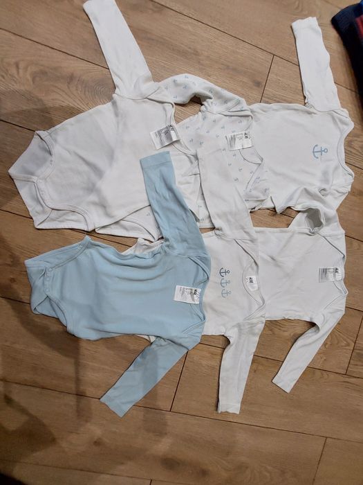 Body z długim rękawem H&M r. 74