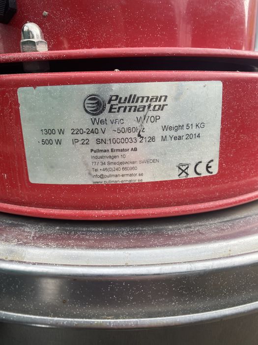 Промисловий пилосос pullman ermator w70p