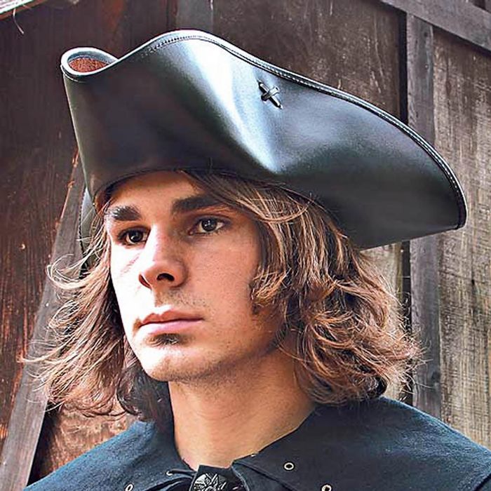 Kapelusz Kapitana Jacka Tricorn - S/M brązowy