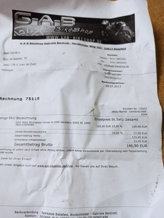 Honda varadero xl 1000