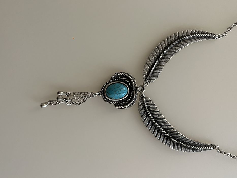Колье срібло бірюза