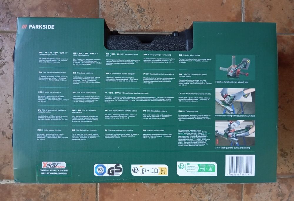 Rebarbadora a bateria Parkside 20V nova