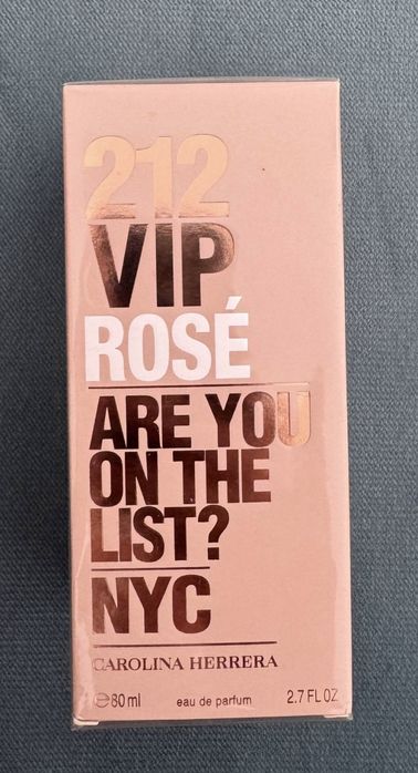 Оригінальні CAROLINA HERRERA 212 VIP Rosé 80 ml, куплені в Іспанії