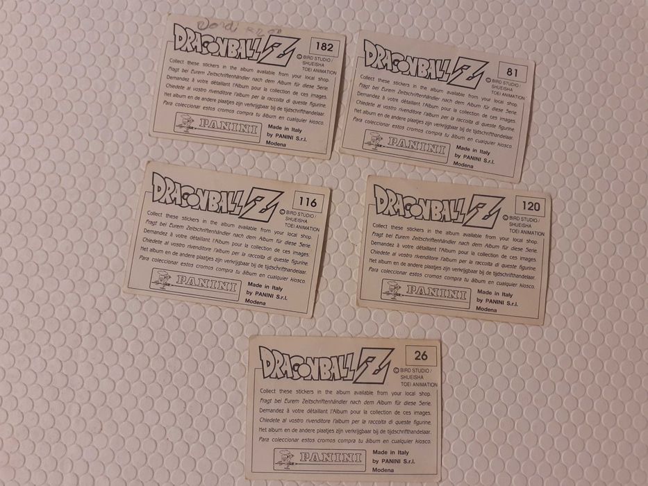 Autocolantes Dragon Ball Antigos, para venda ou troca