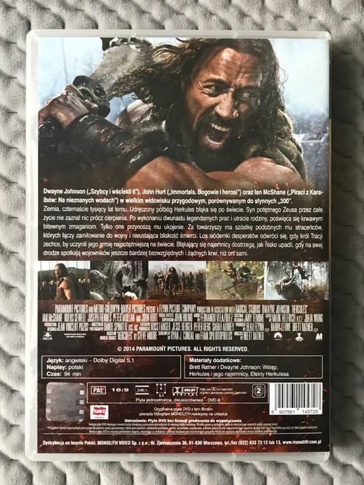 "Hercules" + "Conan Barbarzyńca" 2 DVD NIEUŻYWANE (napisy i lektor PL)