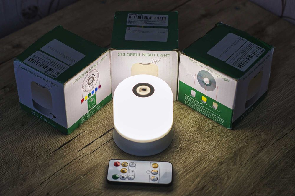 Нічник, автономна лампа, 3+ години від акумулятора