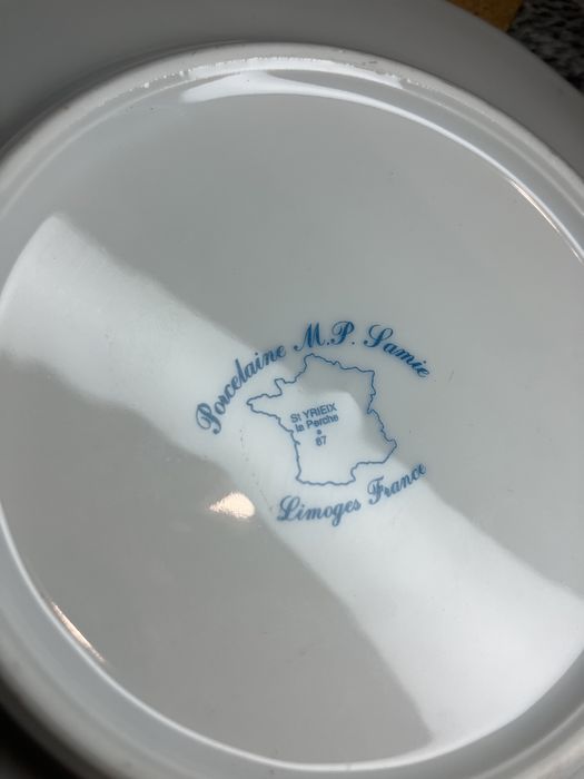 talerze LIMOGES projekt WAKELIN gronostaj borsuk lis