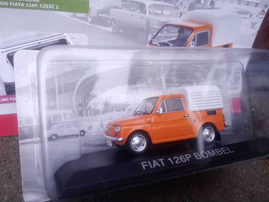 FIAT 126P BOMBEL Pickup hachette 1/43 kultowe maluchy auta PRL NOWY
