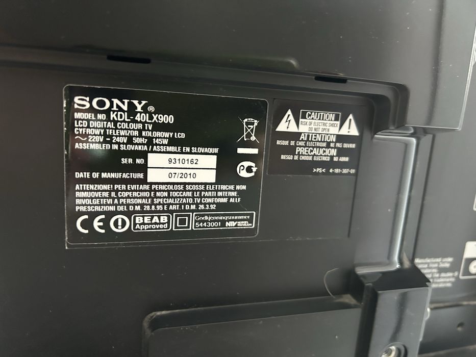 Телевізор Sony KFL-40-LX900 Bravia