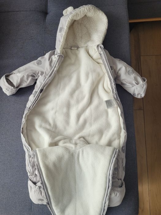 Kombinezon H&M 68 z uszkami miś
