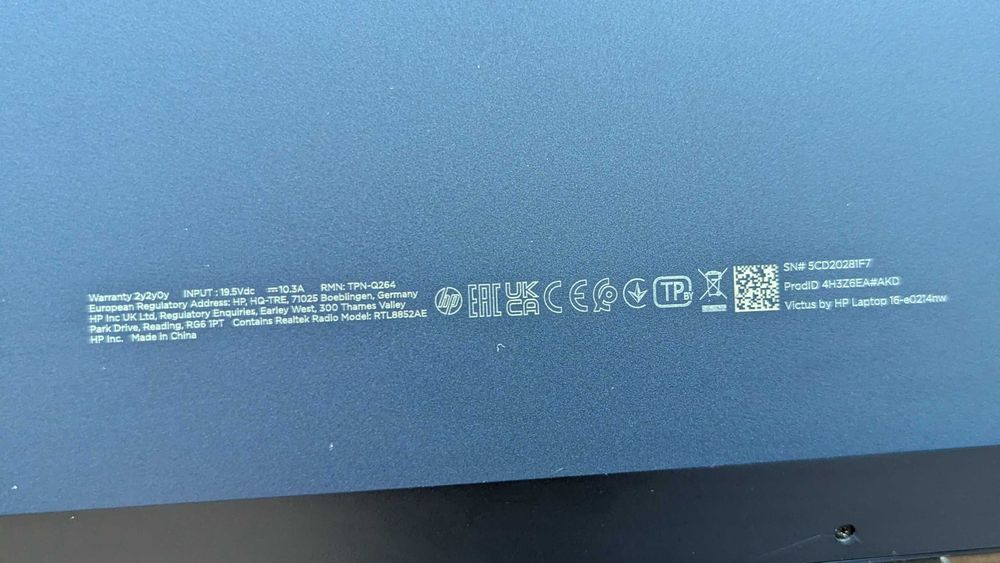 Ігровий ноутбук HP Victus 16-e0214nw Blue 3060, AMD Ryzen 7 5800H