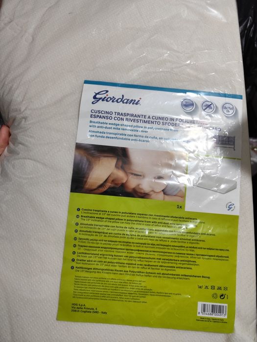 Almofada berço, cama de grades e alcofa