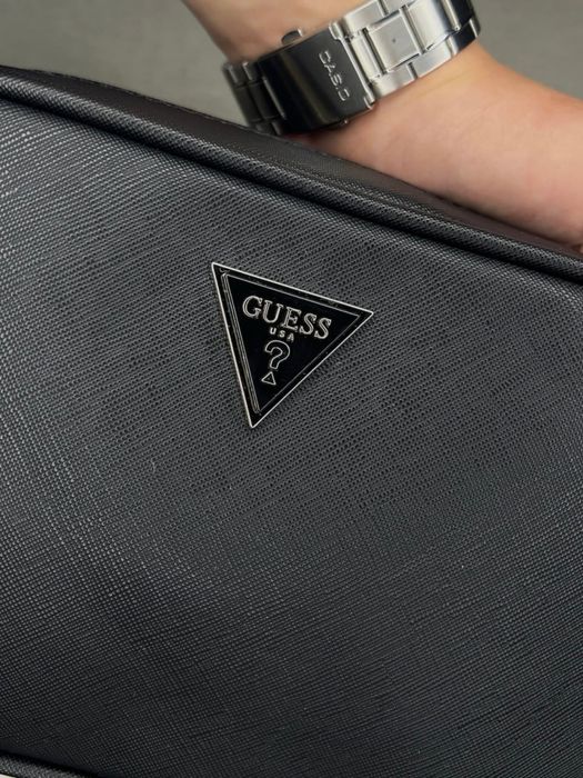 Чоловіча сумка Guess через плече | Клатч Гесс месенджер барсетка 2в1