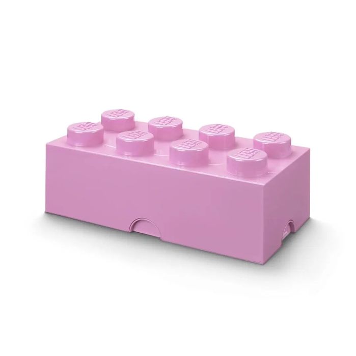 LEGO(R) pojemnik klocek ósemka różowy jasny. Nowy Produkt