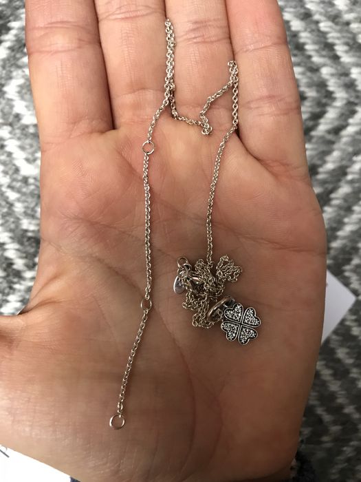 Colar e Pendente Trevo Pandora