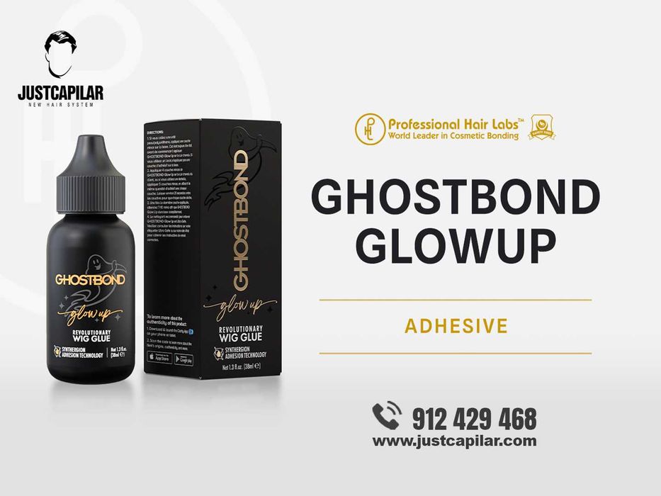 Cola Branca GHOSTBOND Glowup - Cola para Próteses Capilares Lace Wigs- 1.3oz (38ml) - Próteses Capilares HD Premium | Justcapilar - Lisboa e Aveiro