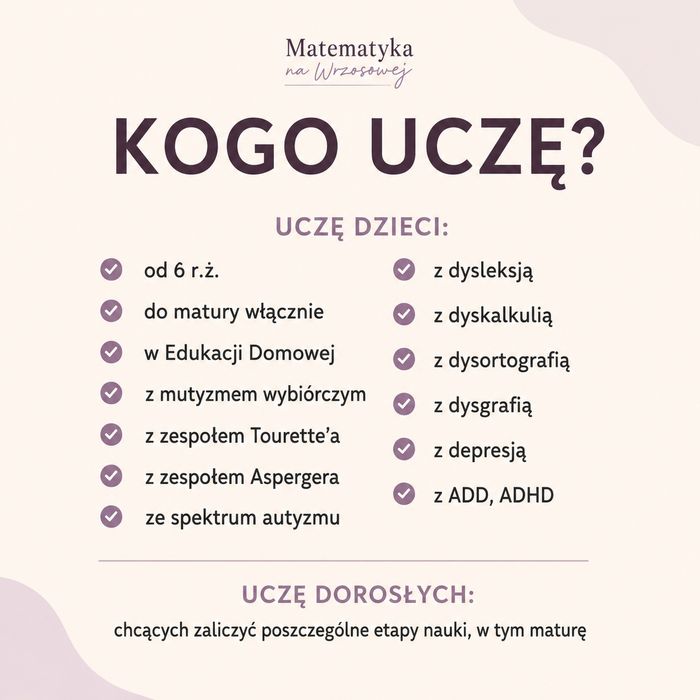 Matematyka Sierakowice