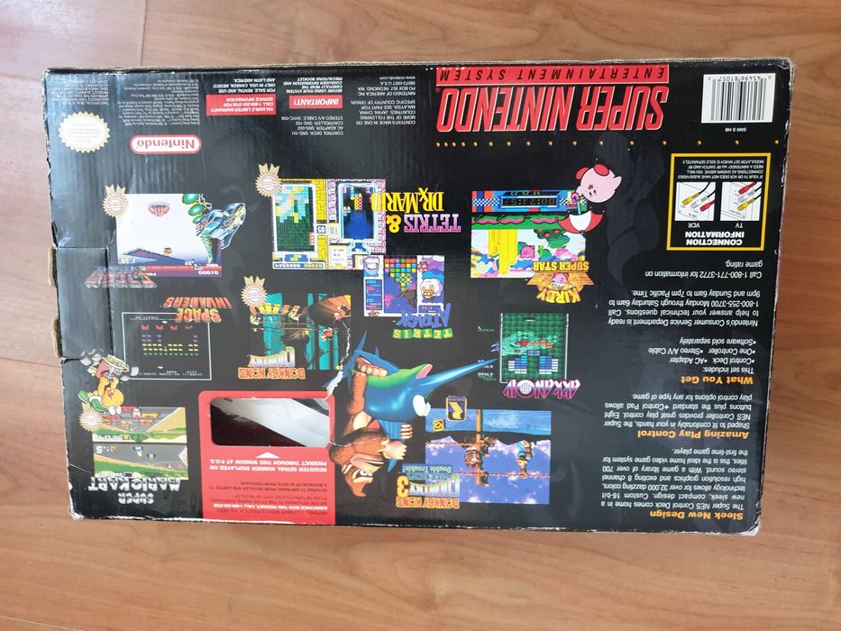 Ігрова приставка SNES SUPER NINTENDO JR USA з коробкою