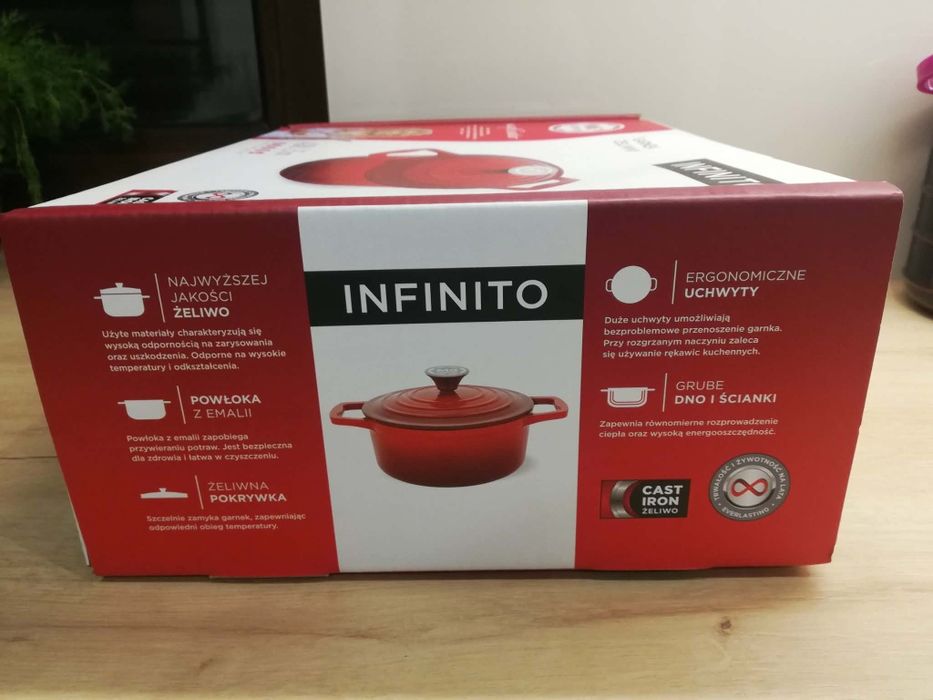 Garnek żeliwny MG home infinito,  indukcja