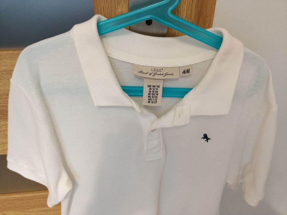 T-shirt polo chłopięcy H&M LOGG r. 146/152