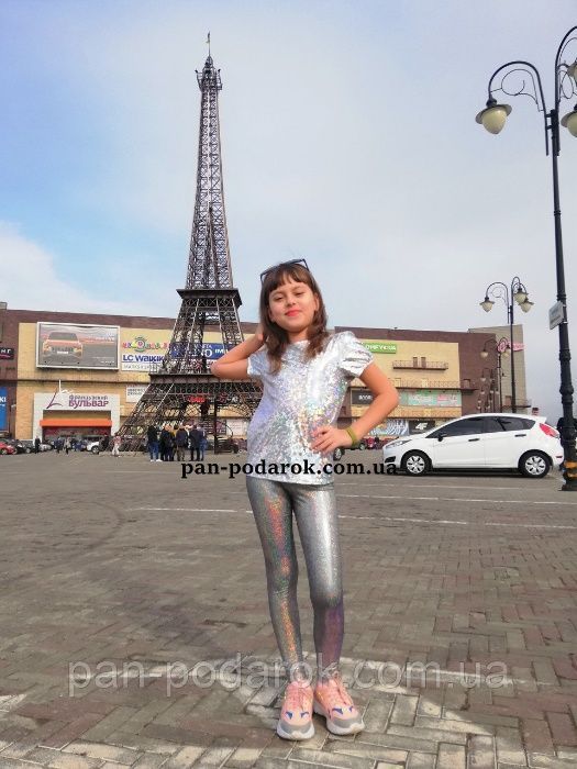 Опт/розн футболка СРІБЛО 92-146р Блискуча футболка,нарядная футболка