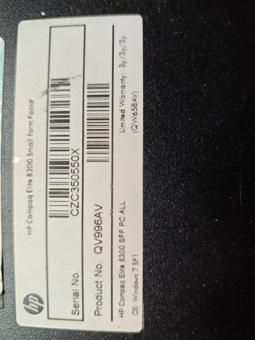Продам ПК: HP Compaq Elite 8300 Small Form Factor