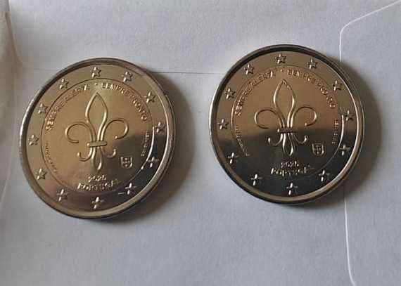 NOVA - Moeda Comemorativa de 2€ “Escutismo Português” (Rolo/ BNC)