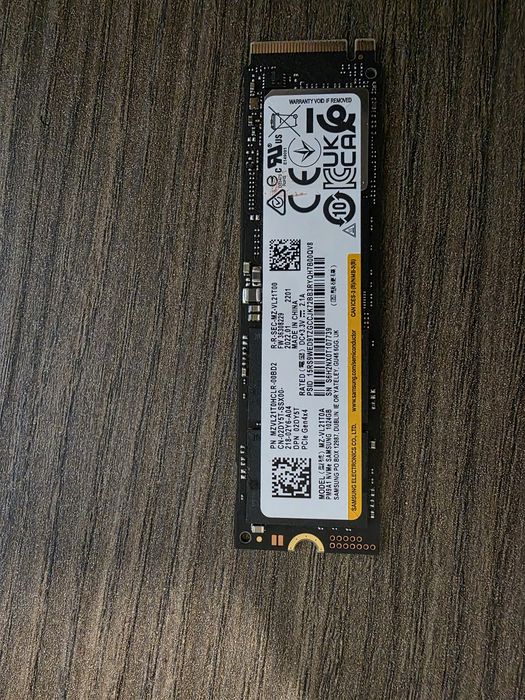 SSD 1TB NVMe PCIe M.2 2280 Gen4x4 SAMSUNG PM9A1