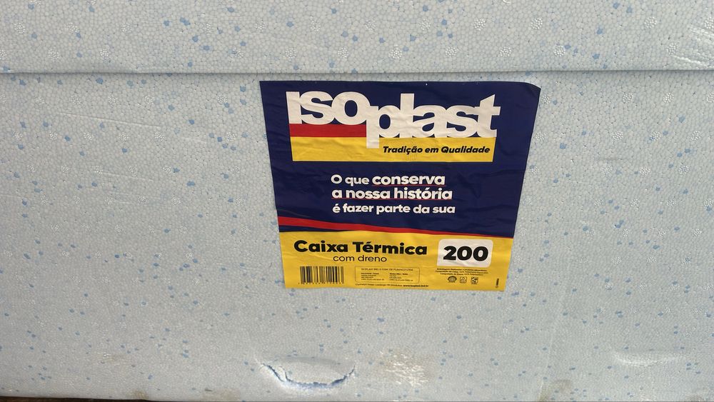 arca termica 200 litros com dreno isoplast