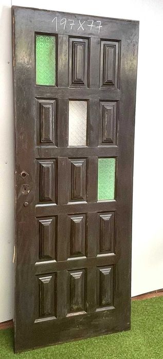 Porta antiga, em mogno de interior