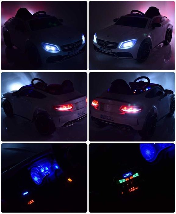 BAWIBUS.PL Auto samochód na akumulator MERCEDES C63 Cabrio dla dzieci