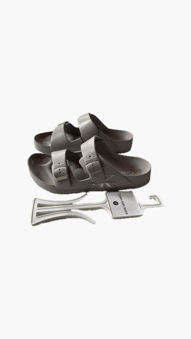 Новые шлепанцы calvin klein ( ck taupe slide ) с америки 9us-12us