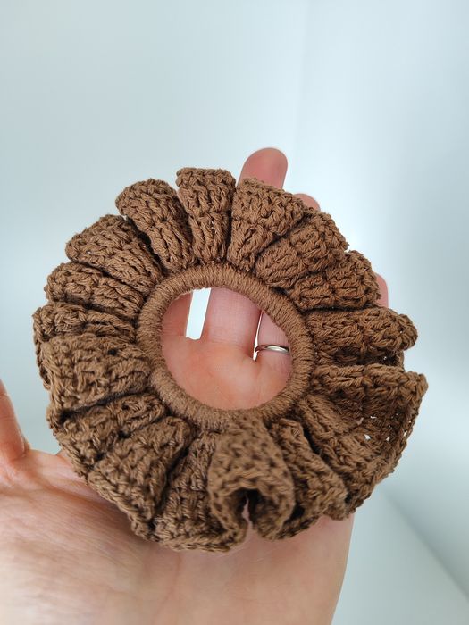 Gumka scrunchie 100% jedwab handmade
